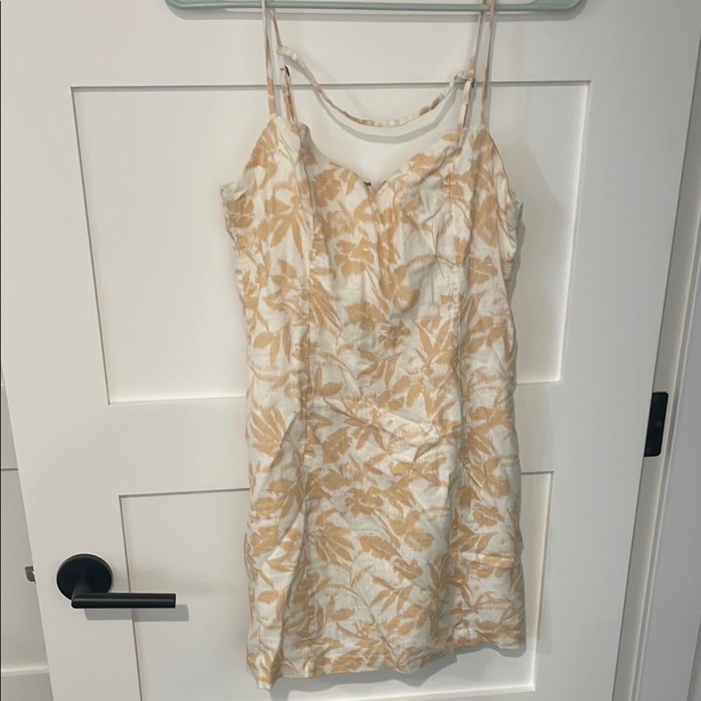 Abercrombie & Fitch Linen Blend Mini Dress